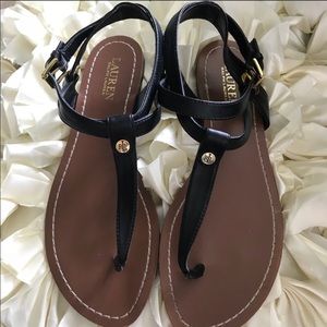 Ralph Lauren black sandals 9.5